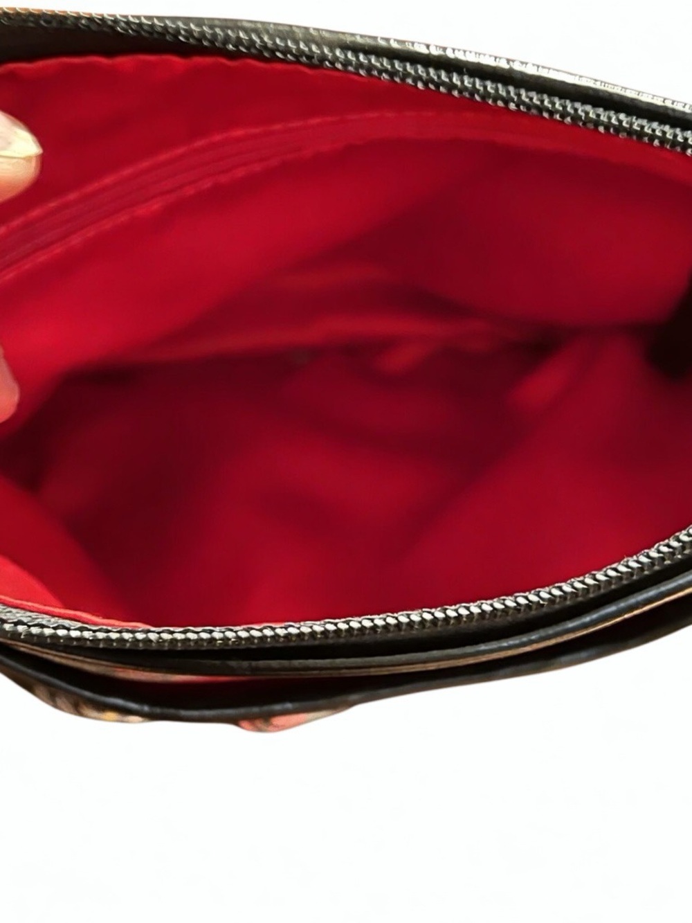 Coach Black and Red Plaid Tartan Signature Crossbody - Picture 7 of 12